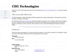 Tablet Screenshot of cegtech.com